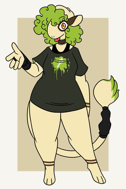 Rating: s
ID: 5591715
Date: 2025-05-22 21:38:38 -0400
Status: active
Score: 19
5_fingers anthro black_clothing black_shirt black_t-shirt black_topwear blep border bottomless canid canine canis choker clothed clothing curly_hair domestic_dog female fingers full-length_portrait fur generation_2_pokemon green_hair hair hi_res jewelry long_tail looking_at_viewer mammal necklace nerdyreindeer nintendo orange_eyes pokemon pokemon_(species) portrait print_clothing print_shirt print_t-shirt print_topwear reaching_towards_viewer shirt simple_background smeargle solo standing t-shirt tail tan_background tongue tongue_out topwear white_border yellow_body yellow_fur post #5591715
