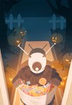 Rating: s
ID: 5165096
Date: 2024-11-06 19:55:30 -0500
Status: active
Score: 11
2021 5_fingers antenna_wire anthro ape armor bag biped brown_body brown_fur brown_hands brown_skin candy candy_bag candy_cane colored dark dessert digital_media_(artwork) digital_painting_(artwork) doorway fingers first_person_view food for_a_head front_view fruit fur gorilla halloween haplorhine headgear helmet hi_res high-angle_view holding_bag holidays jack-o'-lantern lollipop male mammal night object_head olicus orange_glow painting_(artwork) path picket_fence plant primate pumpkin ro-man road robot_monster sack scp-2006 scp_foundation shadow sidewalk solo space_helmet suburbs trick-or-treating vines post #5165096