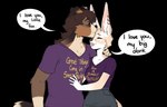Rating: s
ID: 4194481
Date: 2023-07-26 11:30:35 -0400
Status: active
Score: 102
2023 alpha_channel anthro asher_hayden big_ears brown_body brown_fur brown_hair canid canine canis clothed clothing dialogue domestic_dog duo ear_piercing ear_ring english_text female fennec_fox fox fully_clothed fur hair happy humor i'm_full_of_cum i_love_you inner_ear_fluff innuendo kissing kittydee love male male/female mammal meme meme_clothing piercing pun ring_piercing romantic romantic_couple shirt simple_background small_packages_(meme) speech_bubble t-shirt tan_body tan_fur text text_on_clothing text_on_shirt text_on_topwear topwear transparent_background true_fox tuft post #4194481