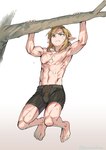Rating: s
ID: 4788426
Date: 2024-05-17 10:39:56 -0400
Status: active
Score: 13
abs biceps blonde_hair blue_eyes bodily_fluids bottomwear clothing elf exercise feet fingers hair humanoid humanoid_pointy_ears hylian light_body light_skin link male monbetsu_kuniharu muscular muscular_humanoid muscular_male nintendo not_furry pecs plant pointy_ears pull-up_(exercise) shorts simple_background solo sweat the_legend_of_zelda toes tree post #4788426