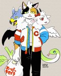 Rating: s
ID: 5657499
Date: 2025-06-21 06:35:56 -0400
Status: active
Score: 2
2025 3_heads accipitrid accipitriform andromorph andromorph_anthro anthro artist_name avian bat_wings beak biped bird bovid bow_tie calico_cat caprine chimera circle_eyebrows claws clothed clothed_andromorph clothed_anthro clothing dated digital_media_(artwork) domestic_cat eagle eyebrows feathered_wings feathers felid feline felis female flesh_fang food goat group hand_in_pocket hi_res holding_shopping_bag inner_ear_fluff intersex intersex_anthro ka92 kemono living_tail mammal membrane_(anatomy) membranous_wings multi_head open_beak open_mouth plant pockets portrait red_bow_tie reptile scalie scallion shopping_bag slim_andromorph slim_anthro snake snake_tail standing tail text three-quarter_portrait trio tuft unusual_anatomy unusual_tail vegetable wing_claws wings post #5657499