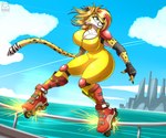 Rating: s
ID: 2892513
Date: 2021-08-23 05:54:17 -0400
Status: active
Score: 35
action_pose aggressive_skating anthro big_breasts big_butt blonde_hair bodysuit breasts butt cheetah city cleavage clothed clothing cloud day ear_tuft extreme_sports eye_through_hair felid feline female fur grin grinding_(extreme_sports) hair hi_res highlights_(coloring) inline_skates kira_sierra knee_pads mammal orange_body orange_fur outside pose rail roller_skates shoulder_pads skating skinsuit smile solo sparks spots tacticalfur tight_clothing translucent translucent_hair tuft water wide_hips zipper zipper_cleavage post #2892513