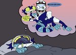 Rating: s
ID: 4662087
Date: 2024-03-16 18:31:43 -0400
Status: active
Score: 26
amphibian anthro bed big_eyes black_hair blue_tongue blush breasts carrying_another carrying_partner claws crazy_frog dialogue dream duo featureless_breasts female frog furniture gap_teeth green_sclera hair heart_symbol larger_female male male/female markings multicolored_body multicolored_tail open_mouth pinstriped_poker rae_(spidernickels) size_difference sleeping smaller_male speech_bubble spidernickels striped_markings striped_tail stripes tail tail_markings teeth text thick_thighs tongue wide_hips yellow_teeth post #4662087