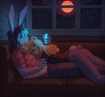 Rating: s
ID: 5080689
Date: 2024-09-28 17:50:36 -0400
Status: active
Score: 27
2024 anthro arthur_(lapinbeau) bear blonde_hair bottomwear cellphone clothing cuddling damask_pattern denim denim_bottomwear denim_clothing domestic_rabbit duo electronics female flemish_giant fur furniture hair half-closed_eyes hi_res jeans krista_blonde lagomorph leporid lying male mammal narrowed_eyes naughtyjester on_sofa oryctolagus pants phone purple_body purple_fur purple_hair rabbit shirt sleeping smartphone sofa t-shirt topwear post #5080689