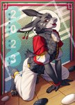 Rating: s
ID: 3843923
Date: 2023-01-30 15:02:29 -0500
Status: active
Score: 162
all_fours anklet anthro asian_clothing bottomwear bracelet chinese_zodiac claws clothed clothing ear_piercing ear_ring feet fully_clothed fur go_(game) grey_body grey_fur hi_res holidays husdingo jewelry lagomorph leporid long_ears male mammal new_year new_year_2023 open_mouth pants piercing rabbit red_eyes ring_piercing smile solo tongue year_of_the_rabbit post #3843923