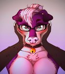 Rating: s
ID: 4707093
Date: 2024-04-07 22:40:04 -0400
Status: active
Score: 10
absurd_res anthro bell bell_collar big_nose black_body black_feathers canid canine canis collar dinosaur domestic_dog dromaeosaurid eyewear feathers female ferro_(ferrosaur) first_person_view floppy_ears fur glasses heart_eyes heart_symbol hi_res holding_face inu_chan mammal nonbinary_(lore) pink_body pink_fur prehistoric_species reptile scalie theropod utahraptor post #4707093