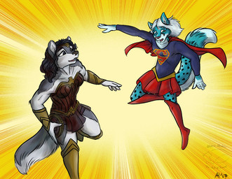2017 abstract_background anthro armor bare_shoulders black_hair boots canine cape cheetah clothing dog duo feline female flying footwear fur hair husky hybrid inner_ear_fluff lasso mammal multicolored_fur open_mouth skirt spots spotted_fur supergirl two_tone_fur vambraces white_hair wolf wonder_woman zannah
Rating: Safe
Score: 1
User: imagoober
Date: June 24, 2017 2017 abstract_background anthro armor bare_shoulders black_hair boots canine cape cheetah clothing dog duo feline female flying footwear fur hair husky hybrid inner_ear_fluff lasso mammal multicolored_fur open_mouth skirt spots spotted_fur supergirl two_tone_fur vambraces white_hair wolf wonder_woman zannah
Rating: Safe
Score: 1
User: imagoober
Date: June 24, 2017