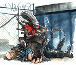 Rating: s
ID: 2038571
Date: 2019-10-30 17:58:55 -0400
Status: active
Score: 53
2014 absurd_res alien alien_(franchise) ambiguous_gender ammunition bandage bandolier biped black_body black_skin boots bottomwear chain-link_fence claws clothing crossover death dog_tags duo fence food footwear full-length_portrait heavy_(team_fortress_2) hi_res human humor inner_mouth kenket male mammal not_furry open_mouth painting_(artwork) pants portrait sandvich_(team_fortress_2) sandwich_(food) scout_(team_fortress_2) shirt shoes shorts sitting team_fortress_2 teeth topwear traditional_media_(artwork) traditional_painting_(artwork) traditional_watercolor_(artwork) valve vest watercolor_(artwork) xenomorph post #2038571