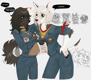 Rating: s
ID: 5651756
Date: 2025-06-18 18:16:42 -0400
Status: active
Score: 17
2025 alternate_species anthro anya_(mouthwashing) arthropod avian biped bird blush bottomwear breasts brown_body brown_eyes brown_fur brown_hair brown_tail canid canine canis clothed clothed_anthro clothed_female clothing curly_(mouthwashing) daisuke_(mouthwashing) dialogue digital_media_(artwork) domestic_dog duo english_text eye_contact fan_character female fly_(animal) front_view fully_clothed fully_clothed_anthro fully_clothed_female fur furrification hair hi_res insect jimmy_(mouthwashing) looking_at_another mammal mouthwashing raccoattack simple_background smile speech_bubble standing swansea_(mouthwashing) tail text topwear white_body white_fur white_hair white_tail post #5651756