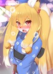 Rating: s
ID: 2937138
Date: 2021-09-20 21:21:33 -0400
Status: active
Score: 63
2021 2_tails accessory anthro asian_clothing bell blonde_hair blush bodily_fluids brown_body brown_fur canid canine cheek_tuft chest_tuft clothed clothing cute_fangs digital_media_(artwork) dipstick_ears dipstick_tail ear_markings east_asian_clothing embarrassed facial_tuft fangs female female_anthro fluffy flying_sweatdrops fox fur gloves_(marking) hair hair_accessory half-length_portrait hi_res horokusa0519 inner_ear_fluff japanese_clothing jingle_bell kemono kimono long_hair looking_at_viewer mammal markings multi_tail multicolored_body multicolored_ears multicolored_fur multicolored_hair multicolored_tail nio_(horokusa) open_mouth portrait red_eyes solo sweat sweatdrop tail tail_markings teeth tongue translated_description tuft twintails_(hairstyle) white_body white_fur white_hair yellow_body yellow_fur post #2937138