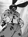 Rating: s
ID: 5376269
Date: 2025-02-15 23:44:00 -0500
Status: active
Score: 12
4_fingers absurd_res alex_bunny anthro black_and_white blood blood_on_clothing blood_on_face blood_on_hand blue_eyes bodily_fluids bottomwear claws clothed clothing damaged_clothing denim denim_bottomwear denim_clothing digital_drawing_(artwork) digital_media_(artwork) finger_claws fingers fully_clothed gesture glowing glowing_eyes hair hand_gesture hi_res humanoid jeans lagomorph leporid long_ears looking_at_viewer looking_down low-angle_view male mammal monochrome multicolored_hair multicolored_tail muscular muscular_arms muscular_male pants pointing pointing_at_viewer rabbit scut_tail serious_face shirt short_tail simple_background small_waist softbunnyhouse solo t-shirt tail topwear worm's-eye_view wounded post #5376269