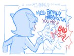 Rating: s
ID: 4644663
Date: 2024-03-08 01:44:53 -0500
Status: active
Score: 44
2024 angry anthro arms_bent big_eyes blue_border blue_text blush blush_lines bodily_fluids border bra brandy_and_mr._whiskers brandy_harrington breasts canid canine canis clothed clothed_anthro clothed_female clothing crossover crying dbaru dialogue digital_drawing_(artwork) digital_media_(artwork) disney domestic_cat domestic_dog duo english_text eyebrows eyelashes fangs felid feline felis female female/female fingers floppy_ears hair hand_on_face hand_on_own_face head_turned hi_res kitty_katswell long_eyelashes looking_at_another mammal monochrome name_drop name_in_dialogue nickelodeon open_mouth partial_speech_bubble pointy_ears pointy_speech_bubble prick_ears reality_ensues red_text restricted_palette sad short_hair slap_mark snout speech_bubble sweater t.u.f.f._puppy talking_to_another tears teeth text text_emphasis topwear underline underwear yelling post #4644663