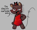 Rating: s
ID: 5115739
Date: 2024-10-14 23:09:08 -0400
Status: active
Score: 79
anthro blush clothed clothing crossdressing crown cult_of_the_lamb dialogue headgear hi_res male mammal massive_monster_(studio) murid murine rabiesram rat ratau_(cult_of_the_lamb) rodent solo speech_bubble substance_intoxication post #5115739