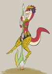 Rating: s
ID: 5660596
Date: 2025-06-22 14:58:48 -0400
Status: active
Score: 7
2023 4_fingers anthro arm_wraps armlet armor bedroom_eyes bent_arm bent_leg biped blue_eyes breasts clothed clothed_anthro clothed_female clothing cracks dancing digital_media_(artwork) digitigrade drauk ear_piercing ear_ring egyptian egyptian_clothing egyptian_headdress ever_oasis eye_markings eyelashes female female_anthro fingers flat_colors full-length_portrait fully_clothed fully_clothed_anthro fully_clothed_female glistening glistening_eyes headgear headwear hi_res holding_melee_weapon holding_object holding_polearm holding_spear holding_weapon legwear lizardanon long_neck looking_at_viewer markings melee_weapon midriff miura narrowed_eyes nemes_(clothing) nintendo non-mammal_breasts open_mouth open_smile piercing pink_tongue pole pole_dancing polearm portrait pupils red_body red_skin red_tail ring_piercing scalie seductive shirt side_view simple_background small_breasts smile solo spear standing standing_on_object tail tan_background tan_body tan_skin tan_tail tank_top tapering_tail thick_tail tongue tongue_out topwear two_tone_tail usekh waist_accessory weapon weapon_on_ground white_sclera wraps post #5660596