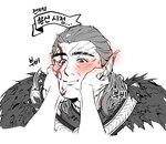 Rating: s
ID: 4865412
Date: 2024-06-19 22:03:46 -0400
Status: active
Score: 16
baldur's_gate baldur's_gate_3 blush chuchurrrrr duo elf facial_scar hair halsin_(baldur's_gate) hi_res humanoid humanoid_pointy_ears korean_text larian_studios long_hair male pointy_ears scar squishing_cheeks tattoo text post #4865412