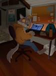 Rating: s
ID: 1930843
Date: 2019-07-12 23:07:57 -0400
Status: active
Score: 63
2019 3:4 backpack bedroom bottle bulletin_board canid canine canis chair clothed clothing computer conditional_dnp container desk electronics film_grain furniture hi_res hoodie information_board inside jaws_(film) laptop looking_at_viewer male mammal orf sam_(orf) swivel_chair table topwear universal_studios wolf yellow_sclera post #1930843
