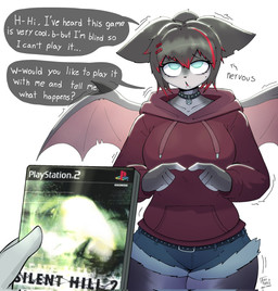 Rating: s
ID: 5759568
Date: 2025-08-06 00:07:56 -0400
Status: active
Score: 207
2025 anthro arzy_parzy bat bat_wings belt blind bottomwear clothing collar denim denim_bottomwear denim_clothing denim_shorts dialogue digital_media_(artwork) disability duo english_text female fingertips_touching hi_res hoodie human konami mammal membrane_(anatomy) membranous_wings occult_symbol pentagram shorts silent_hill simple_background solo_focus speech_bubble symbol text thick_thighs topwear white_background wide_hips wings post #5759568