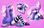 Rating: s
ID: 5658096
Date: 2025-06-21 13:00:17 -0400
Status: active
Score: 4
alternative_fashion animate_inanimate anthro button_(fastener) clothing conditional_dnp cotton_tail esther_(greenlinzerd) eyeshadow female footprint footwear gesture goth gradient_hair greenlinzerd hair heart_symbol lagomorph legwear leporid living_plushie long_hair looking_at_viewer looking_down looking_down_at_viewer machine makeup mammal markings pastel_goth patch_(fabric) pattern_clothing pattern_footwear pattern_legwear pattern_socks pawprint pink_background plushie pseudo_clothing pupils purple_hair rabbit robot robot_anthro shrug simple_background sitting smile smirk socks solo square_pupils stitch_(sewing) striped_clothing striped_footwear striped_markings striped_socks stripes thigh_highs tongue tongue_out white_body post #5658096