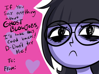4:3 <3 anaugi aurelia_(monster_girl_gamu) black_hair blue_skin english_text eyewear female frown ghost glasses hair holidays humanoid monster_girl_gamu not_furry solo spirit text tsundere valentine's_day
Rating: Safe
Score: 1
User: Nicklo6649
Date: April 22, 2018 4:3 <3 anaugi aurelia_(monster_girl_gamu) black_hair blue_skin english_text eyewear female frown ghost glasses hair holidays humanoid monster_girl_gamu not_furry solo spirit text tsundere valentine's_day
Rating: Safe
Score: 1
User: Nicklo6649
Date: April 22, 2018