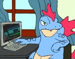 Rating: s
ID: 424905
Date: 2014-01-08 09:49:35 -0500
Status: active
Score: 88
2014 4chan ambiguous_gender annoyed anthro bludragoon blue_body blue_skin chair claws computer crocodilian curtains desk digital_media_(artwork) electronics fangs feraligatr furniture generation_2_pokemon green_eyes i_can't_fap_to_this keyboard logic_pro_x lol_comments meme monitor nintendo pokemon pokemon_(species) red_body red_skin reptile scalie sitting solo table teeth third-party_edit window ಠ_ಠ post #424905