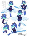 Rating: s
ID: 5556081
Date: 2025-05-07 18:41:58 -0400
Status: active
Score: 5
3_fingers 3_toes 4_arms 4_wings accessory anthro arthropod arthropod_abdomen astronautical bangs blue_body blue_hair blue_skin book bottomwear clothing demi_dixon_(blargen69) dragonfly eyelashes feet female fingers freckled_face freckles green_eyes hair hair_accessory hi_res insect insect_wings leg_warmers legwear looking_at_viewer miniskirt model_sheet multi_arm multi_limb multi_wing multiple_poses ponytail pose reading reading_book signature sitting skirt solo sweater tiger_subaru toes topwear wings post #5556081