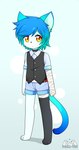 Rating: s
ID: 4070961
Date: 2023-05-24 16:33:31 -0400
Status: active
Score: 26
2017 4_fingers 4_toes abstract_background amber_eyes anthro artist_logo artist_name bandage bandaged_arm bandaged_leg belt belt_buckle biped black_choker black_clothing black_jewelry black_legwear black_necklace black_nose black_thigh_highs black_topwear black_vest blue_background blue_body blue_bottomwear blue_clothing blue_dress_shirt blue_ears blue_fur blue_hair blue_shirt blue_shorts blue_tail blue_topwear bottomwear buckle child choker clothed clothed_anthro clothed_male clothing collared_shirt devil-vox digital_drawing_(artwork) digital_media_(artwork) domestic_cat dotted_background dress_shirt feet felid feline felis fingers full-length_portrait fur gradient_ears gradient_hair gradient_tail hair jewelry kemono legwear logo looking_at_viewer male male_anthro mammal necklace one_sock one_thigh_high pattern_background portrait pose red_belt rolled_up_sleeves shirt shorts simple_background solo standing tail text thigh_highs three-quarter_view toes topwear unnamed_cat_(devil-vox) vest young young_anthro young_male post #4070961