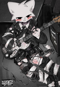 Rating: s
ID: 5696483
Date: 2025-07-09 05:58:38 -0400
Status: active
Score: 49
2025 :3 ambiguous_gender amplifier anthro bass_guitar black_boots black_bottomwear black_clothing black_footwear black_jacket black_legwear black_necktie black_skirt black_stockings black_topwear blush boots bottomwear cable cheek_tuft christian_cross christian_symbol christianity clothed clothing cross digital_drawing_(artwork) digital_media_(artwork) domestic_cat english_text facial_tuft felid feline felis fishnet_clothing fishnet_legwear fishnet_stockings footwear fully_clothed fur guitar head_tuft heart_symbol hi_res high-angle_view jacket legwear looking_at_viewer mammal musical_instrument necktie playing_guitar playing_music plucked_string_instrument redfoxrice1145 religion religious_symbol shaded shirt shoes silly_cat_(mauzymice) sitting skirt solo stockings string_instrument text topwear tuft white_body white_clothing white_shirt white_topwear post #5696483