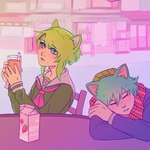 Rating: s
ID: 4719107
Date: 2024-04-13 19:19:28 -0400
Status: active
Score: 5
1:1 2020 animal_humanoid arkay9 asian_clothing bangs blue_eyes cat_humanoid chair clothing container cup digital_drawing_(artwork) digital_media_(artwork) duo east_asian_clothing felid felid_humanoid feline feline_humanoid female flavored_milk furniture green_hair hair holding_container holding_cup holding_object humanoid humanoid_hands humanoidized japanese_clothing japanese_school_uniform kanna_kizuchi male mammal mammal_humanoid milk pink_theme school_uniform short_hair sitting sleeping sou_hiyori strawberry_milk teal_hair uniform your_turn_to_die post #4719107