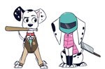 Rating: s
ID: 1931354
Date: 2019-07-13 15:37:06 -0400
Status: active
Score: 43
101_dalmatian_street 101_dalmatians 2019 ambiguous_gender baseball_bat bat_(object) biker_(hotline_miami) black_body black_fur black_spots canid canine canis cleaver clothed clothed_feral clothing cosplay crossover crossover_cosplay dalmatian disney dolly_(101_dalmatians) domestic_dog duo dylan_(101_dalmatians) feral floppy_ears fur higglytownhero hotline_miami jacket_(hotline_miami) mammal markings mouth_hold spots spotted_body spotted_fur white_body white_fur white_spots post #1931354