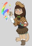 Rating: s
ID: 3432445
Date: 2022-07-07 00:03:06 -0400
Status: active
Score: 8
2021 3_toes 5_fingers adolescent anthro artist barefoot beret bluechubbywolf blush bottomwear bow_ribbon brown_hair brush clothed clothing danganronpa danganronpa_another domestic_cat fan_character feet felid feline felis female fingers fully_clothed grey_background hair hat headgear headwear hi_res iroha_nijiue_(sdra2) leg_markings looking_at_viewer mammal markings paint paintbrush painter palette rainbow rainbow_paint school_uniform simple_background skirt smile smiling_at_viewer socks_(marking) solo spike_chunsoft standing toes uniform young young_female post #3432445