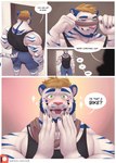 Rating: s
ID: 3098746
Date: 2021-12-31 06:56:45 -0500
Status: active
Score: 158
2021 absurd_res anthro barazoku beard big_muscles blindfold bottomwear christmas clothed clothing comic dialogue door english_text eyebrows facial_hair felid fur hair hi_res holiday_message holidays inside male mammal multiple_scenes muscular muscular_anthro muscular_male offscreen_character open_mouth open_smile pantherine profanity shirt shorts silhouette smile solo standing tank_top teeth text tiger tongue topwear tuft url zcik post #3098746