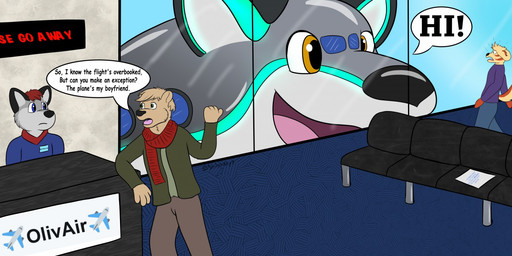 Rating: s
ID: 5391399
Date: 2025-02-22 23:07:46 -0500
Status: active
Score: 21
2017 aircraft airport ambiguous_gender anthro bottomwear canid canine chair clothed clothed_anthro clothed_male clothing desk dialogue digital_drawing_(artwork) digital_media_(artwork) dire_aircraft dire_machine dire_vehicle emoji english_text furniture gesture glowing group hair hybrid inside jacket leaning_on_object living_aircraft living_machine living_vehicle looking_at_another looking_through looking_through_window machine male male/male mammal name_tag open_mouth pants scarf shilohskye shirt sign signature smile speech_bubble surprised table tail text topwear vehicle window post #5391399