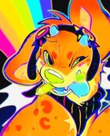 Rating: s
ID: 5658486
Date: 2025-06-21 15:46:40 -0400
Status: pending
Score: 0
2024 abstract_background bright_colors bust_portrait canid canine canis colorful_theme domestic_dog eyewear eyewear_on_head feral fr34kpet fur glowing glowstick glowstick_in_mouth goggles goggles_on_head hi_res male mammal orange_body orange_fur portrait solo sparklefur post #5658486