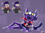 Rating: s
ID: 5642463
Date: 2025-06-14 18:26:07 -0400
Status: active
Score: 7
2024 ambiguous_gender black_sclera clothed clothing colored eyewear eyewear_on_head front_view generation_3_pokemon glasses glistening glistening_body gloves goggles goggles_on_head goo_drip goo_transformation handwear hi_res highlights_(coloring) hoodie horn human human_to_anthro legs_together looking_at_own_hand looking_down_at_self mammal musical_note musical_symbol nintendo on_ground pokemon pokemon_(species) prankster_(sh_in_ys) puddle purple_body purple_highlights question_mark red_eyes sableye sh_in_ys shaded side_view signature simple_background sitting sitting_on_ground smile solo species_transformation symbol topwear transformation transformation_sequence post #5642463
