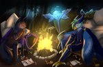 Rating: s
ID: 5087316
Date: 2024-10-01 17:02:01 -0400
Status: active
Score: 7
absurd_res anthro armor avian avius_volante bird campfire canid canine canis duo fire forest furniture hi_res knight log lupius_volante lurking magic_user male mammal melee_weapon night plant rock shield sitting staff sword syringe table tent tree unknown_species warrior weapon wolf wood xiiiofi post #5087316
