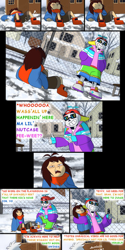 Rating: s
ID: 1178304
Date: 2017-04-01 03:47:34 -0400
Status: active
Score: 23
absurd_res animated_skeleton april_fools'_day asriel_dreemurr bone boss_monster_(undertale) bovid caprine child clothing comic dialogue english_text fresh!sans_(underfresh) frisk_(undertale) goat hat headgear headwear hi_res holidays human humanoid lizard mammal monster_kid outside reptile sans_(undertale) scalie scarf skeleton snow stripes tc-96 text undead undertale undertale_(series) why young post #1178304