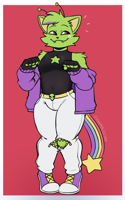 Rating: s
ID: 5725890
Date: 2025-07-22 04:39:05 -0400
Status: active
Score: 10
alien an0malyz3r0 antennae_(anatomy) anthro arm_tuft belt better_version_at_source black_clothing black_gloves black_handwear border bottomwear cheek_tuft clothing eyebrows facial_tuft fangs felid feline fingerless_gloves footwear fur gloves gnarpington green_body green_fur handwear head_tuft hi_res highlights_(coloring) jacket male mammal multicolored_tail pants purple_clothing purple_jacket purple_topwear red_background red_eyes shaded shoes shoulder_tuft simple_background smile sneakers solo star_sticker star_tail sticker tail teeth thick_thighs topwear tuft white_border white_bottomwear white_clothing white_pants yellow_ears zipper post #5725890