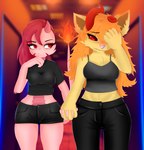 Rating: s
ID: 4704970
Date: 2024-04-07 03:21:03 -0400
Status: active
Score: 8
amphibian anthro black_sclera bottomwear clothing crop_top demon duo felid female female/female fire flaming_tail flustered hair hand_holding hi_res lion mammal mythological_creature mythological_salamander mythological_scalie mythology orange_hair pantherine pink_body red_eyes red_hair salamander sambal scalie shirt shorts smile smirk tail topwear willam yellow_body post #4704970