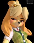 Rating: s
ID: 3166800
Date: 2022-02-09 07:13:58 -0500
Status: active
Score: 139
3d_(artwork) absurd_res alpha_channel animal_crossing anthro bedroom_eyes blender_(artwork) blonde_hair bust_portrait canid canine canis cardigan clothed clothing digital_media_(artwork) domestic_dog eyebrows female fur green_clothing grin hair hi_res highwizard_(modeler) isabelle_(animal_crossing) kippykip looking_at_viewer mammal narrowed_eyes nintendo portrait raised_eyebrow secretary seductive simple_background smile smiling_at_viewer smirk solo transparent_background yellow_body yellow_fur post #3166800