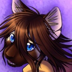 1:1 2013 abstract_background anthro blue_eyes brown_body brown_fur brown_hair brown_nose cheek_tuft conditional_dnp digital_media_(artwork) domestic_cat eyelashes eyeliner facial_tuft felid feline felis female fur glistening glistening_eyes gradient_background hair headshot_portrait hi_res inner_ear_fluff long_hair looking_at_viewer looking_back makeup mammal multicolored_body multicolored_fur open_mouth open_smile patchi pink_inner_ear pink_tongue portrait pupils purple_background ratte shaded sharp_teeth siamese simple_background slit_pupils smile snout solo tan_body tan_fur teeth tongue tuft white_body white_fur yellow_body yellow_fur