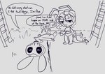 Rating: s
ID: 3682982
Date: 2022-11-10 15:09:47 -0500
Status: active
Score: 15
absurd_res antennae_(anatomy) anthro arthropod bone broken_neck dialogue duo english_text female flower_tail grass hair half-closed_eyes hammer hi_res humor ladder lagomorph leporid lying male mammal mask monochrome morsectuum narrowed_eyes on_back plant rabbit skull skull_mask standing text tools unimpressed violet_echo waketab_(waketab) wayesh wearing_mask wounded post #3682982