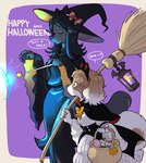 Rating: s
ID: 5157933
Date: 2024-11-03 06:09:51 -0500
Status: active
Score: 43
2024 anthro basket black_body black_fur broom brown_body brown_fur candy canid canine canis cleaning_tool clothing container costume dessert domestic_dog duo eyebrow_through_hair eyebrows eyes_closed fake_ears female floppy_ears food fur hair halloween hat headgear headwear hi_res holidays inukoro_(kikurage) kikurage kishimoto_anna_(inukoro) lamp magic magic_wand mammal multicolored_body multicolored_fur pawpads size_difference speech_bubble tail tanohara_kuroe_(inukoro) text translucent translucent_hair white_body white_fur witch_costume witch_hat post #5157933