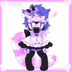 Rating: s
ID: 4843966
Date: 2024-06-10 22:20:53 -0400
Status: active
Score: 37
1:1 2024 3_fingers 3_toes alternative_fashion anthro big_tail biped black_bow black_clothing black_dress black_legwear black_stockings black_thigh_highs blue_ear_tips blue_ears blue_hair blush bodily_fluids border bow_legwear bow_ribbon cheek_tuft choker clothed clothing clothing_bow colored coontail_hair digitigrade dipstick_ears dipstick_tail dress ear_markings embarrassed english_text eye_markings eyelashes facial_tuft feet felid feline felis female female_anthro fingers fluffy fluffy_tail flying_sweatdrops front_view full-length_portrait fully_clothed fur giyuyuchan gloves_(marking) hair hard_translated heart_(marking) heart_bow heart_symbol hi_res j-fashion japanese_text jewelry kemono legwear lolita_(fashion) long_hair long_tail looking_at_viewer maid_uniform mammal markings multicolored_body multicolored_ears multicolored_fur multicolored_hair multicolored_tail neck_bow necklace paws pink_body pink_border pink_eyes pink_fur pink_markings pink_tail pink_tail_tip portrait pupils purple_body purple_ears purple_fur ring_(marking) ringed_tail shaded shirt_cuffs signature solo standing stockings striped_markings striped_tail stripes sweat sweatdrop tail tail_markings text thigh_highs toes translated tuft two_tone_hair two_tone_tail uniform white_body white_bow white_clothing white_dress white_fur white_hair white_inner_ear white_tail post #4843966