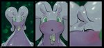 Rating: s
ID: 5154359
Date: 2024-11-01 15:26:16 -0400
Status: active
Score: 210
ambiguous_gender anthro blush blush_lines comic eyes_closed first_person_view fizzpop generation_6_pokemon goodra green_eyes hi_res kissing kissing_pov looking_at_viewer nintendo one_page_comic outside plant pokemon pokemon_(species) simple_background slime smile solo post #5154359