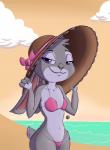 Rating: s
ID: 1405483
Date: 2017-12-20 03:56:49 -0500
Status: active
Score: 53
2016 4_fingers absurd_res anthro beach bikini breasts clothed clothing cloud detailed_background digital_drawing_(artwork) digital_media_(artwork) disney duo ears_down female fingers fur grey_body grey_fur half-closed_eyes hat head_tuft headgear headwear hi_res judy_hopps lagomorph leporid looking_at_viewer mammal multicolored_body multicolored_fur narrowed_eyes navel nekr0ns outside pivoted_ears purple_eyes rabbit sand seaside skimpy sky small_breasts small_tail smile solo string_bikini swimwear tail tuft two-piece_swimsuit two_tone_body two_tone_fur wide_hipped_female wide_hips zootopia post #1405483