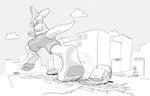 Rating: s
ID: 3134021
Date: 2022-01-20 23:38:02 -0500
Status: active
Score: 20
2022 3_toes anthro barefoot building car car_destruction clothed clothing cloud destruction feet jogging kangaroo macro macropod male mammal marsupial monochrome pawpads paws soles solo_focus tail thick_tail toes traffic_light vehicle vexyvoo post #3134021