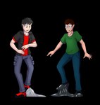 Rating: s
ID: 5575603
Date: 2025-05-15 23:51:50 -0400
Status: active
Score: 5
2019 black_background bottomwear brown_eyes brown_hair cargo_pants clothed clothing colored denim denim_bottomwear denim_clothing duo eyewear footwear fully_clothed glasses green_clothing green_shirt green_topwear hair hi_res human human_only imminent_transformation jeans john_(swack16) latex liquid_latex looking_down male male_human mammal not_furry pants puddle red_clothing red_shirt red_topwear shirt shoes simple_background standing t-shirt tomek1000 tomek1000_(character) topwear vest post #5575603