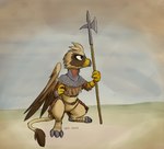 Rating: s
ID: 4222968
Date: 2023-08-09 12:51:02 -0400
Status: active
Score: 6
armor avian avian_feet beak brown_body chainmail countershading facial_markings feathered_crest feathered_wings feathers female feral furseiseki green_eyes gryphon halberd head_crest head_markings markings mask_(marking) melee_weapon mythological_avian mythological_creature mythology paws polearm quadruped serilde tail tail_tuft tuft weapon wings yellow_body post #4222968