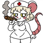 Rating: s
ID: 5551989
Date: 2025-05-05 23:51:21 -0400
Status: pending
Score: 1
1:1 anthro black_eyes blonde_hair blush breasts cigarette clothing female fur hair hat headgear headwear holding_cigarette holding_object lorna_(terrible_mouse) low_res mammal marcio_araujo mouse murid murine nurse nurse_clothing nurse_headwear rat rodent smile smoke solo tail terrible_mouse white_body white_fur yellow_eyes post #5551989