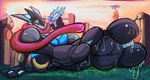 Rating: s
ID: 3935702
Date: 2023-03-17 08:04:06 -0400
Status: active
Score: 34
amphibian ara_(cornchip21) bodily_fluids clothing conditional_dnp feet foot_focus frog generation_6_pokemon greninja hi_res long_tongue male membrane_(anatomy) nintendo pokemon pokemon_(species) ranged_weapon shiny_pokemon shuriken solo spread_toes sweat talvitwister target target_practice toes tongue tongue_out training water weapon webbed_feet webbed_hands post #3935702